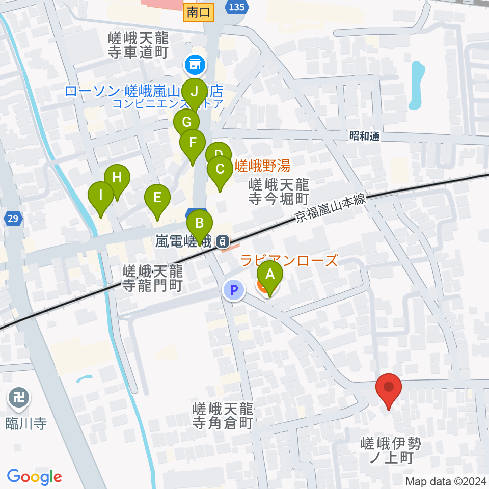 ピアノヨシカワ周辺のカフェ一覧地図