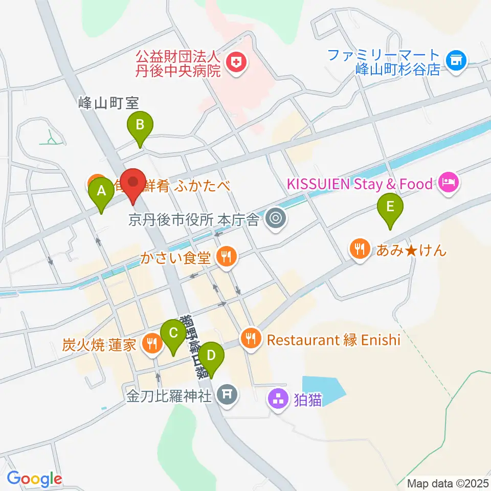 宮田教育堂周辺のカフェ一覧地図