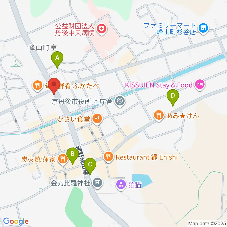 宮田教育堂周辺のカフェ一覧地図