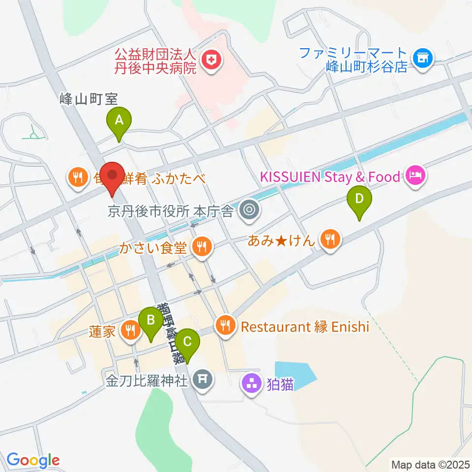 宮田教育堂周辺のカフェ一覧地図