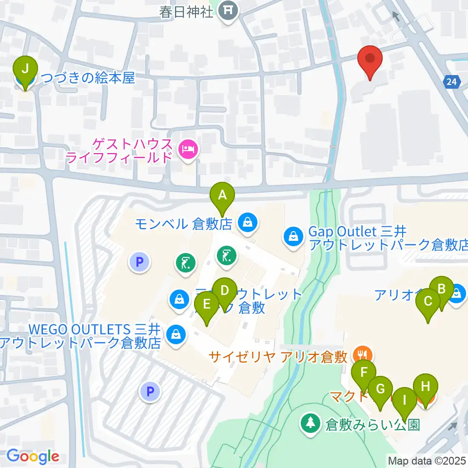 伊丹典子マンドリン教室周辺のカフェ一覧地図