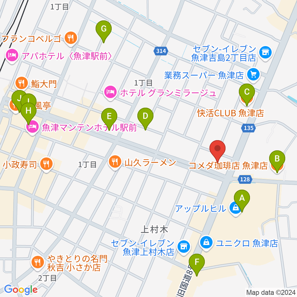 開進堂楽器 MPC新川周辺のカフェ一覧地図