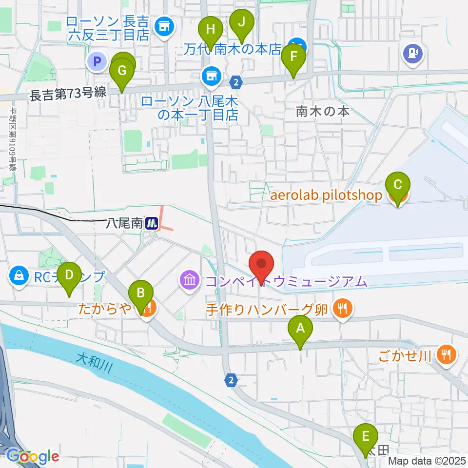 丸岡太鼓店周辺のカフェ一覧地図