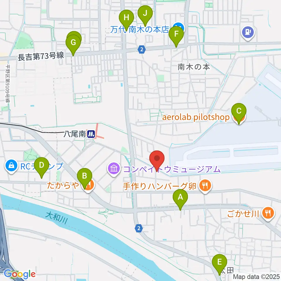 丸岡太鼓店周辺のカフェ一覧地図