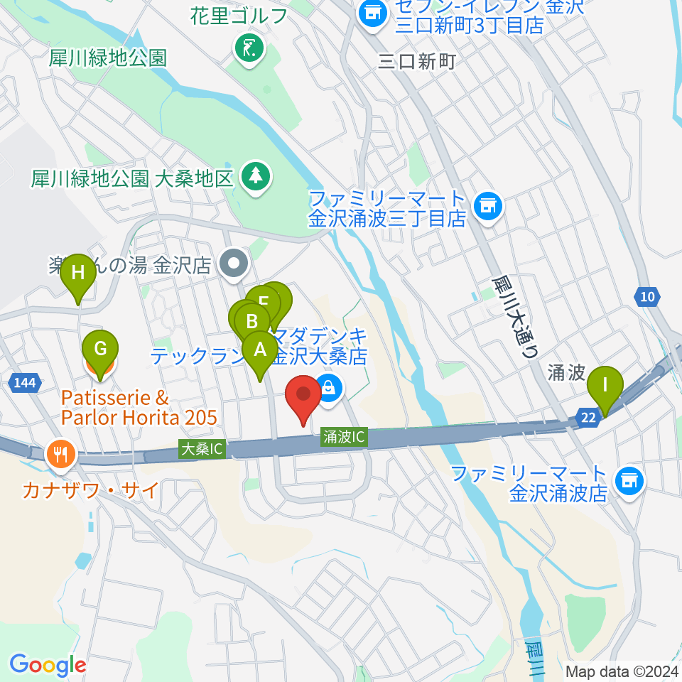 開進堂楽器 MPC大桑周辺のカフェ一覧地図