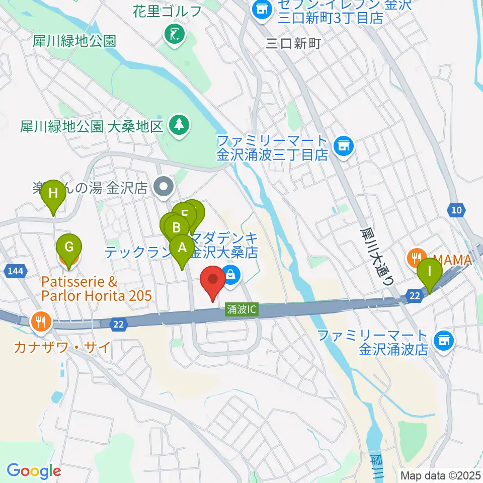 開進堂楽器 MPC大桑周辺のカフェ一覧地図