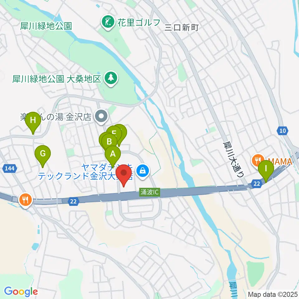 開進堂楽器 MPC大桑周辺のカフェ一覧地図