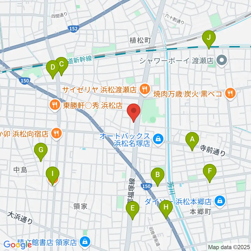 名塚センター ヤマハミュージック周辺のカフェ一覧地図