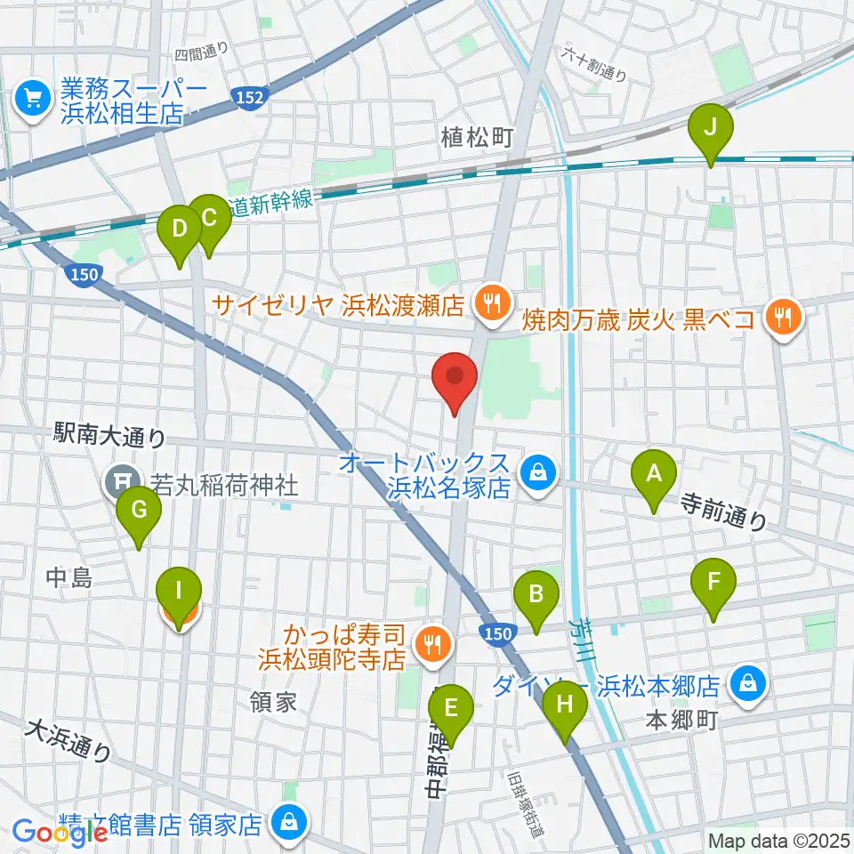 名塚センター ヤマハミュージック周辺のカフェ一覧地図