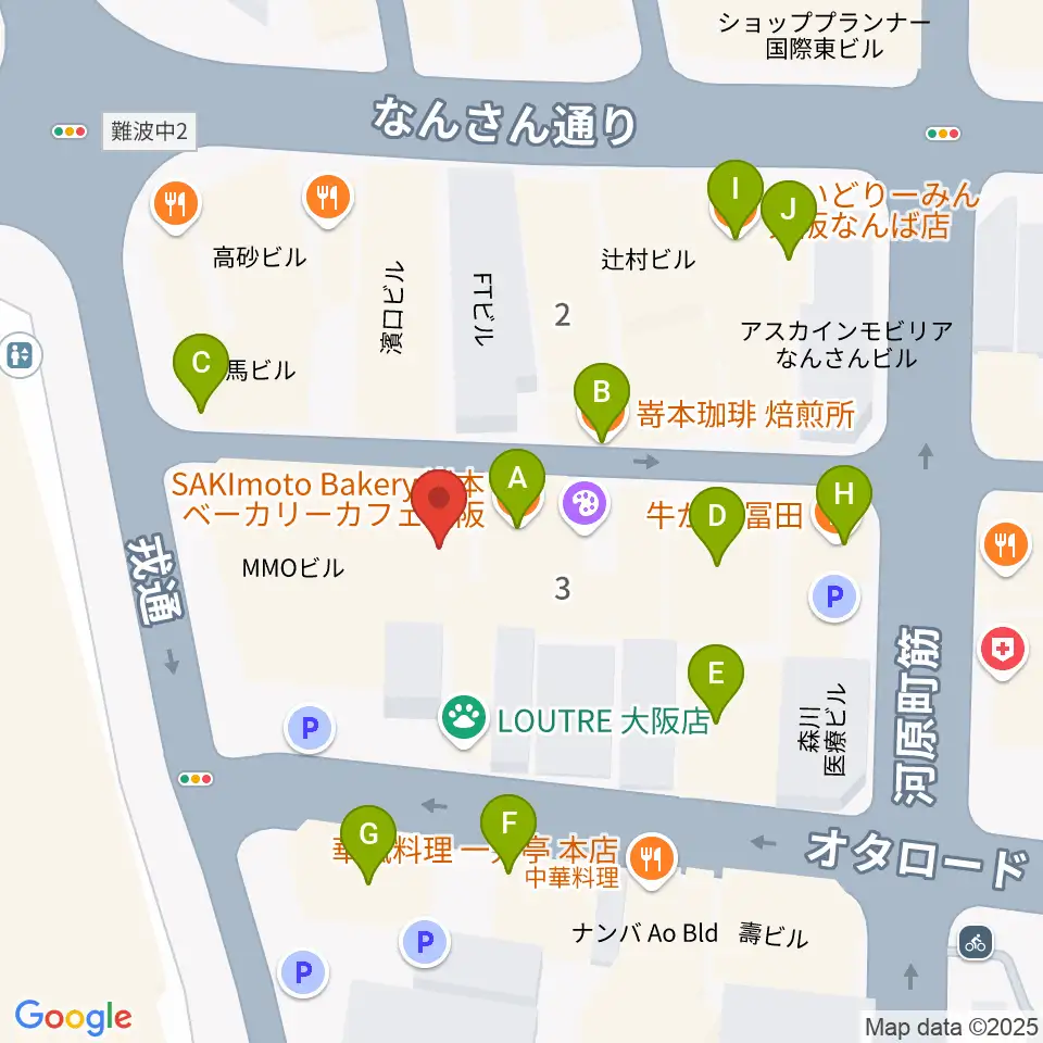 おとぐら <音蔵>周辺のカフェ一覧地図