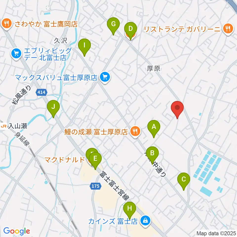 ハウスゾンネンシャイン音楽堂周辺のカフェ一覧地図