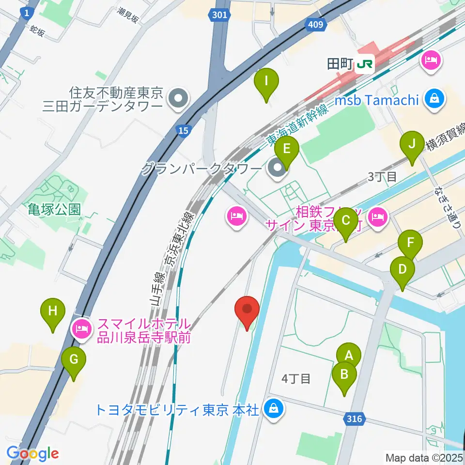 広野音楽教室周辺のカフェ一覧地図