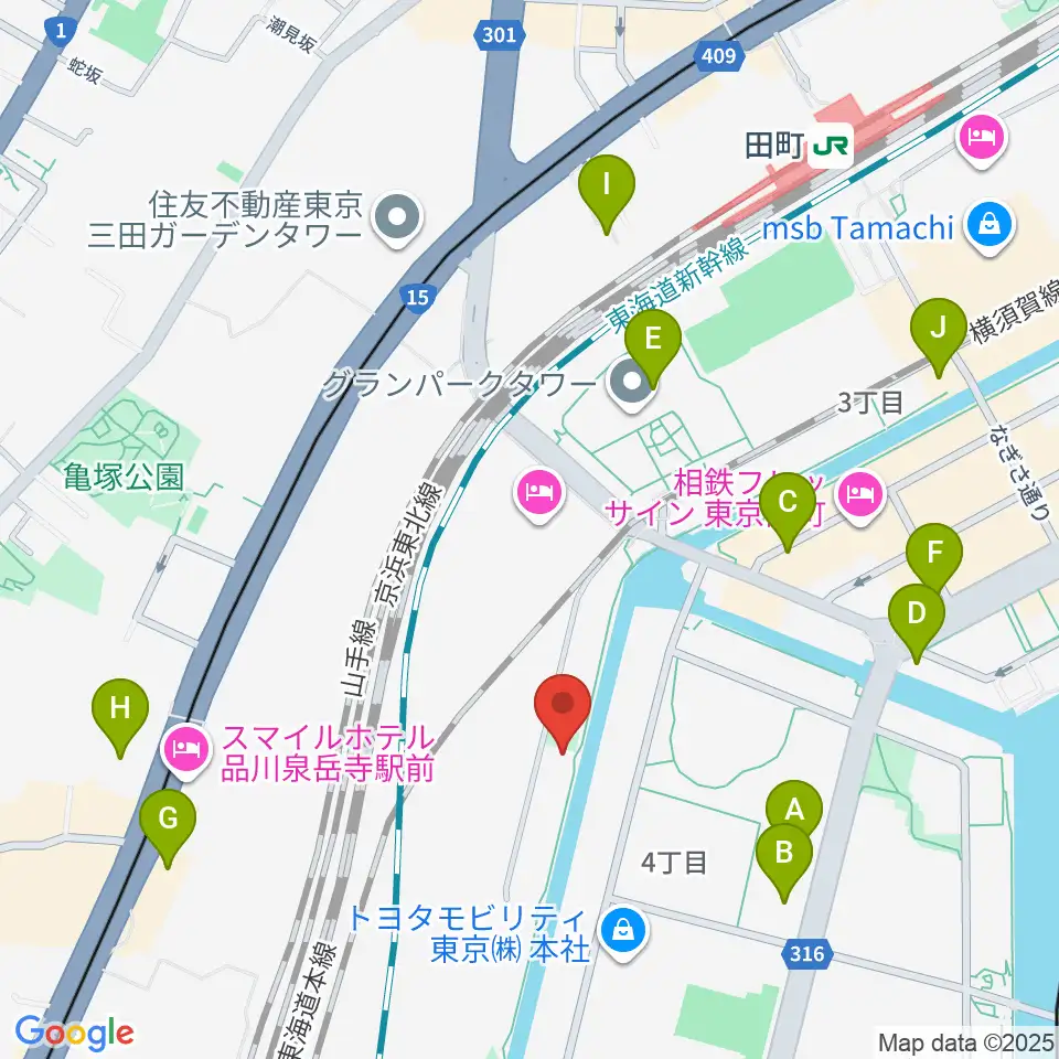 広野音楽教室周辺のカフェ一覧地図