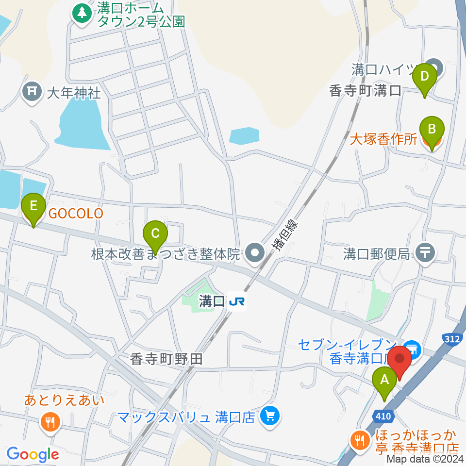 ギター専門店PAL周辺のカフェ一覧地図