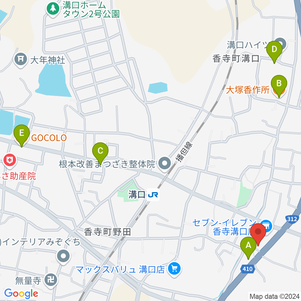 ギター専門店PAL周辺のカフェ一覧地図