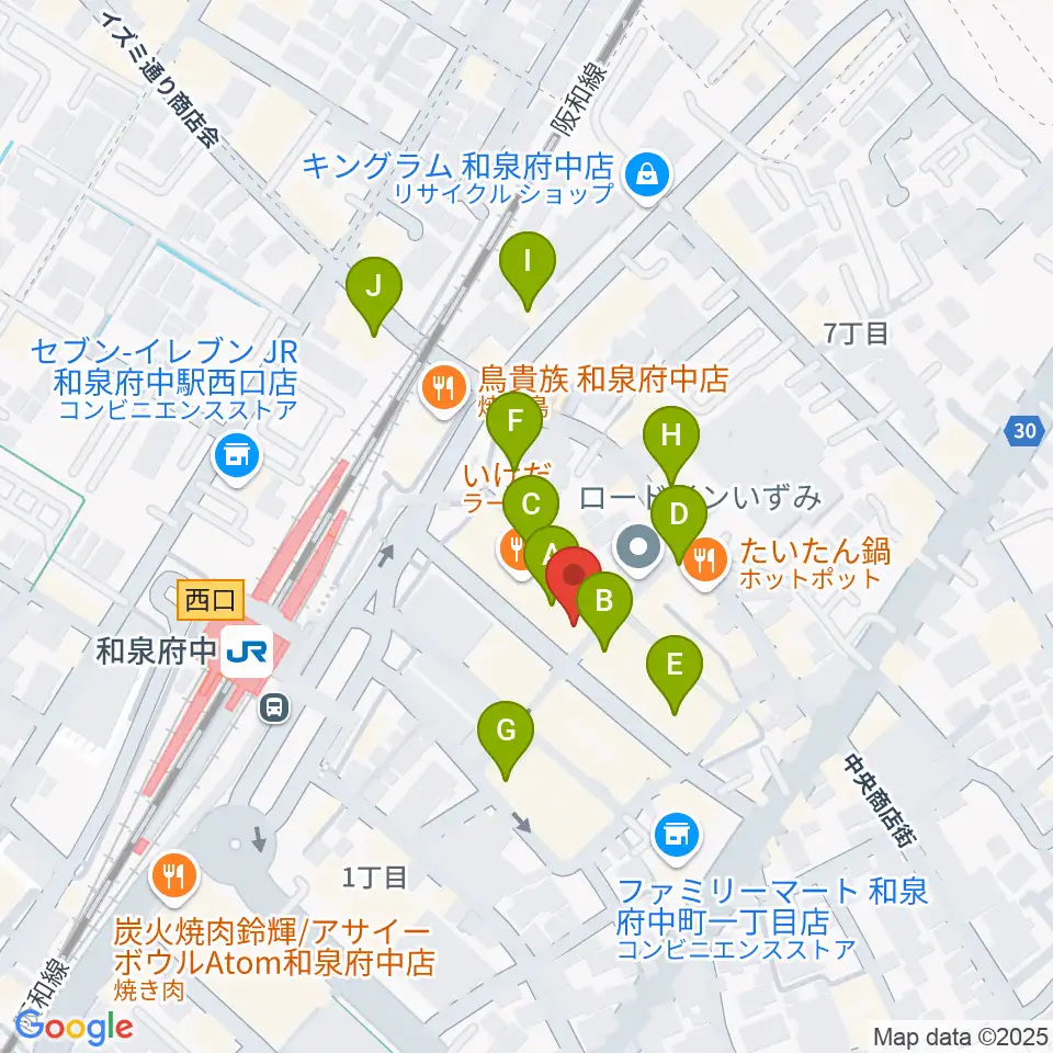 新日本ミュージック株式会社 音楽教室周辺のカフェ一覧地図