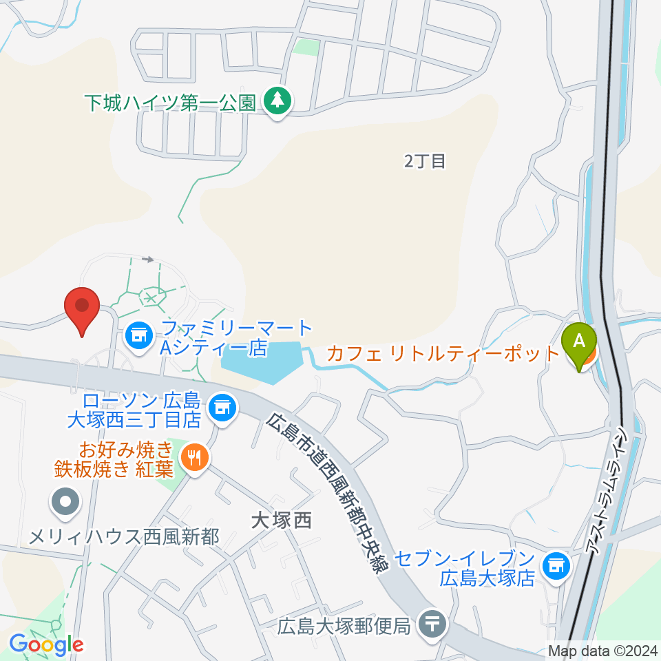 A.Cityセンター ヤマハミュージック周辺のカフェ一覧地図