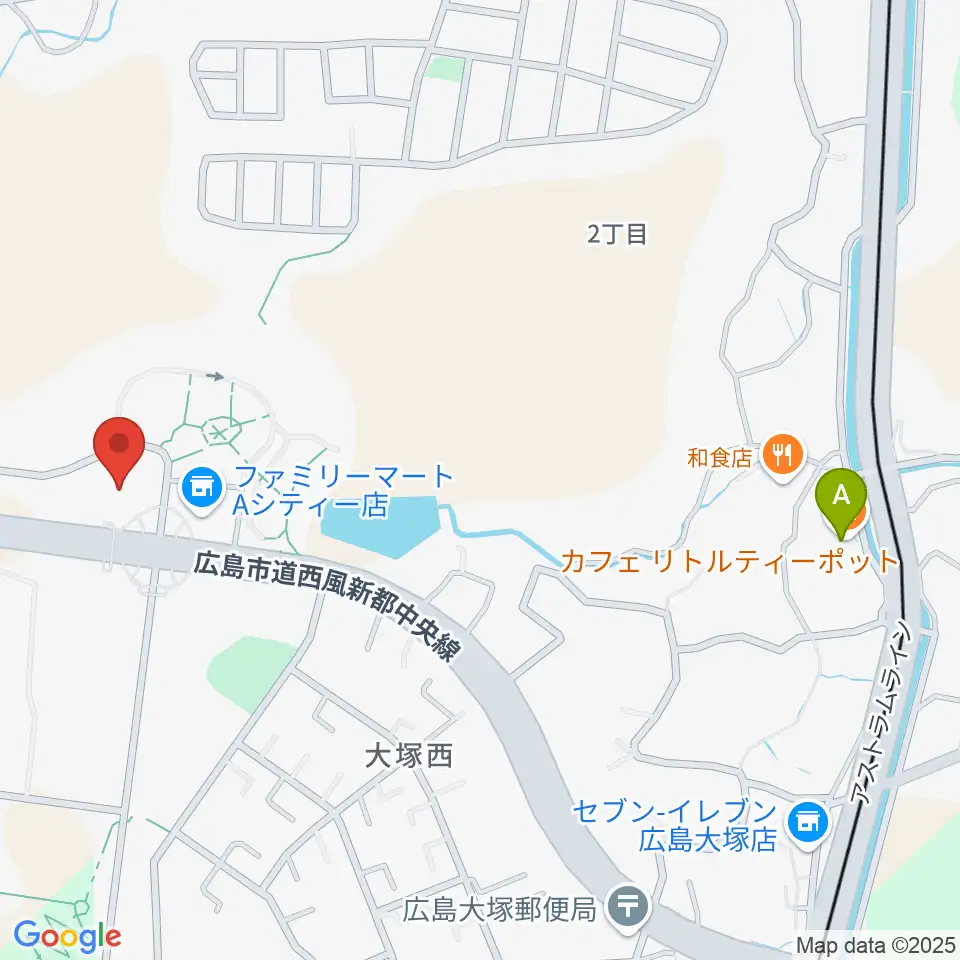 A.Cityセンター ヤマハミュージック周辺のカフェ一覧地図