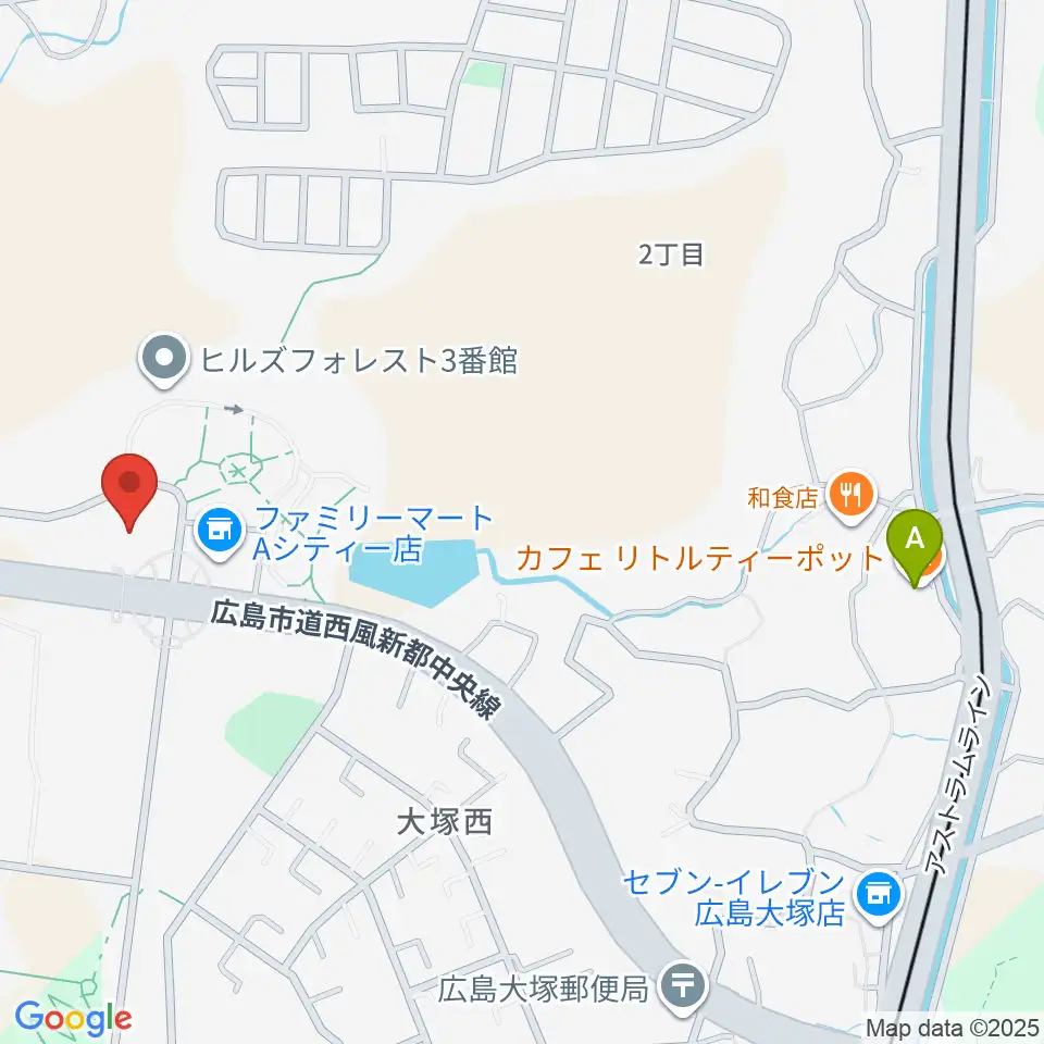 A.Cityセンター ヤマハミュージック周辺のカフェ一覧地図
