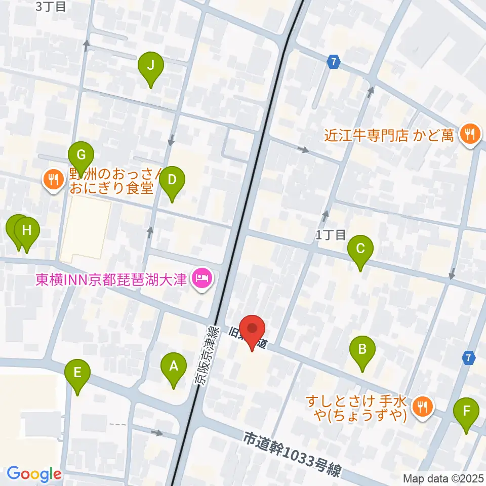 レインボーミュージックスクール周辺のカフェ一覧地図