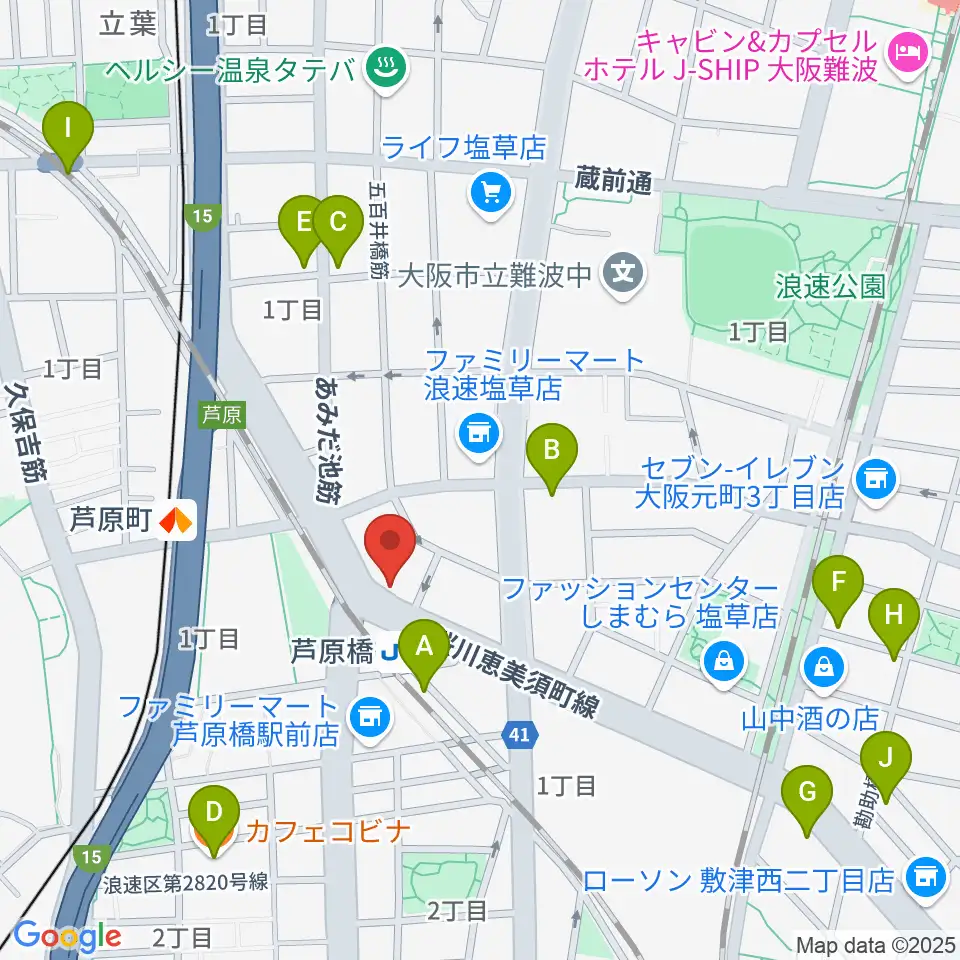 太鼓正周辺のカフェ一覧地図