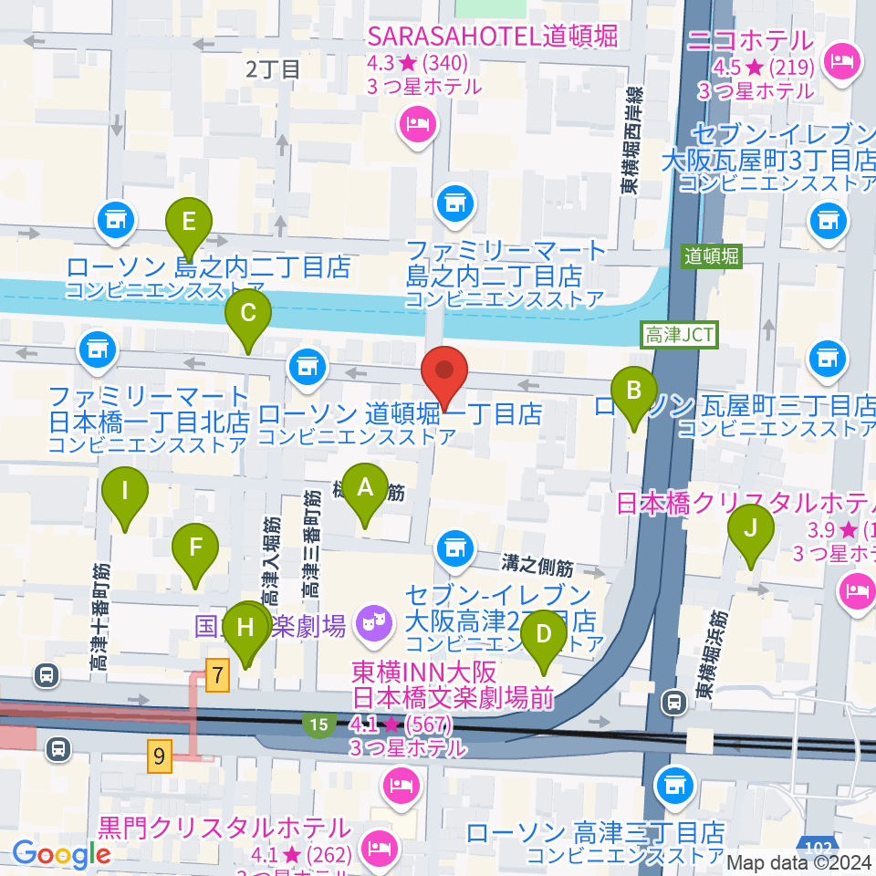 JAM`s Factory周辺のカフェ一覧地図