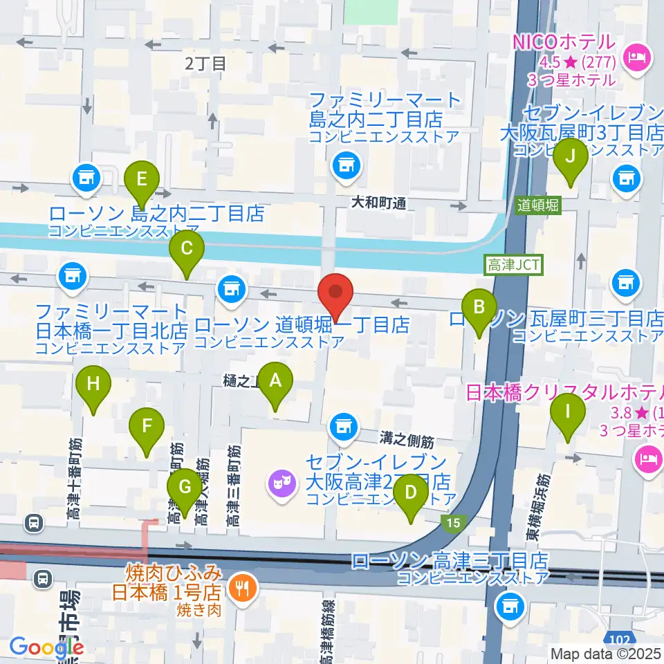 JAM`s Factory周辺のカフェ一覧地図