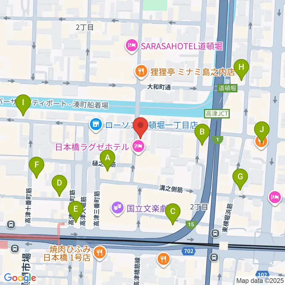 JAM`s Factory周辺のカフェ一覧地図