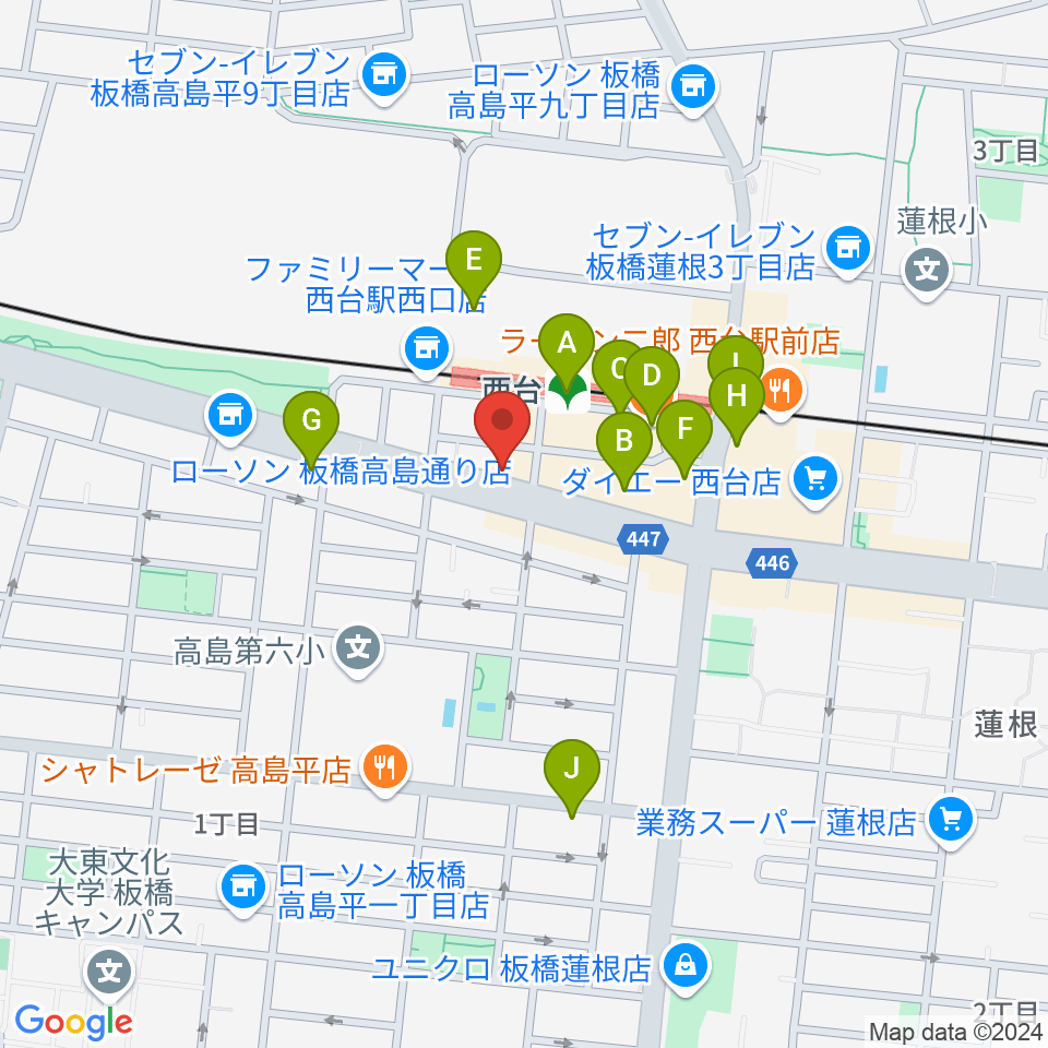 マツモトピアノサービス周辺のカフェ一覧地図