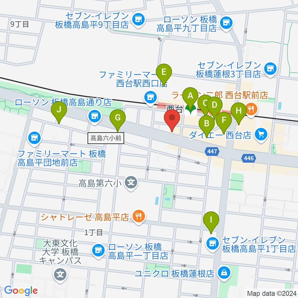 マツモトピアノサービス周辺のカフェ一覧地図