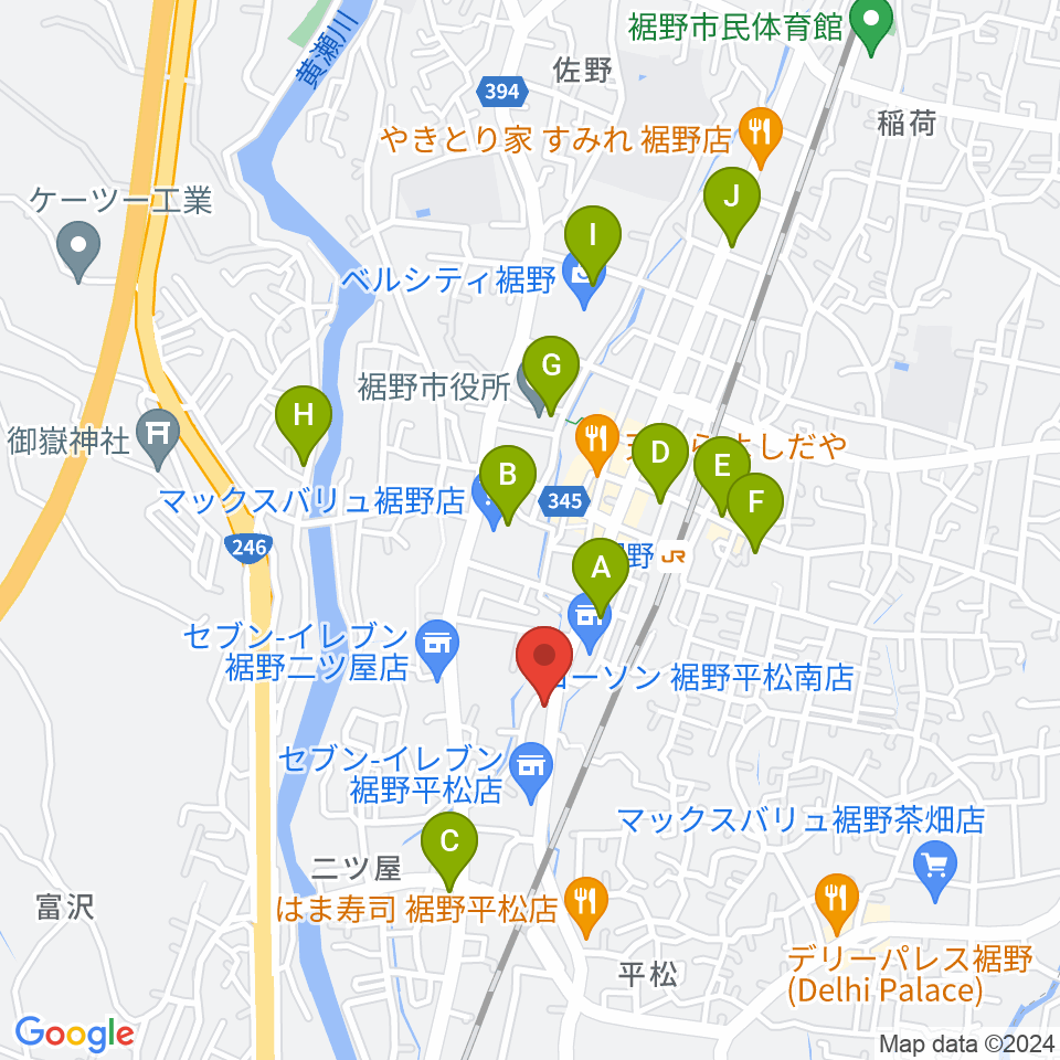 タンザワ楽器 裾野ミュージックセンター周辺のカフェ一覧地図
