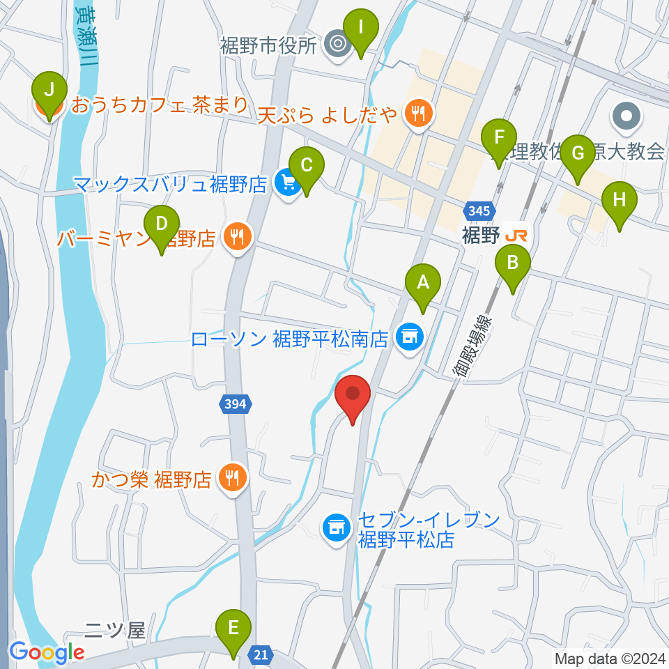 タンザワ楽器 裾野ミュージックセンター周辺のカフェ一覧地図