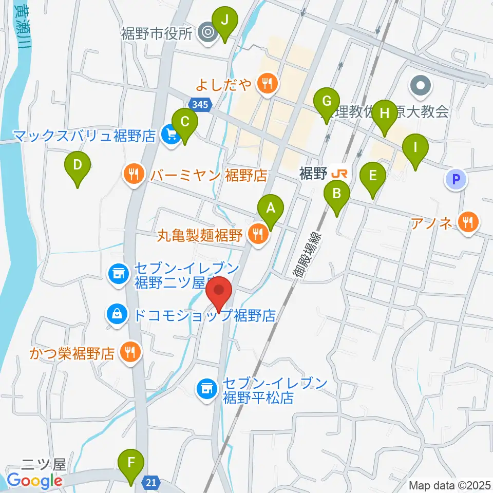 タンザワ楽器 裾野ミュージックセンター周辺のカフェ一覧地図