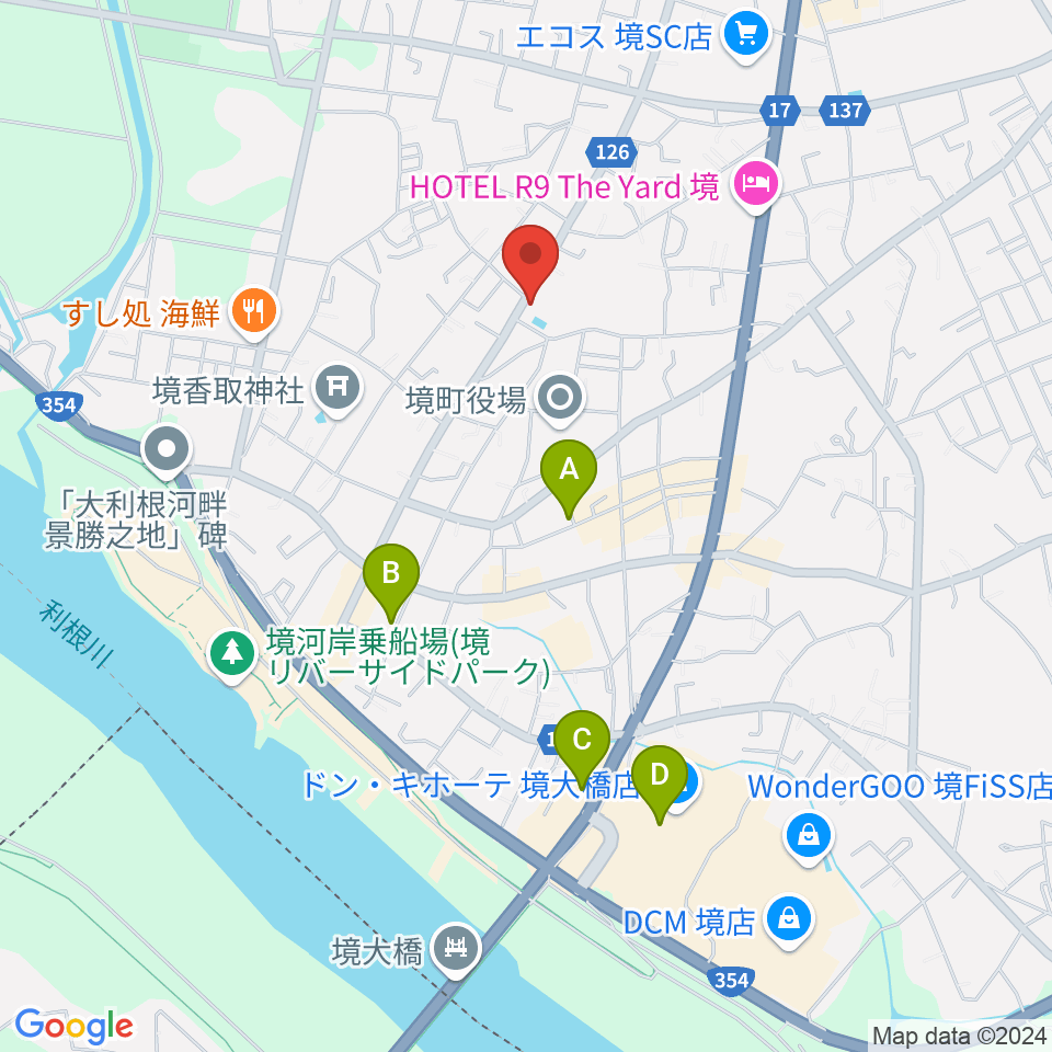 楽園堂周辺のカフェ一覧地図