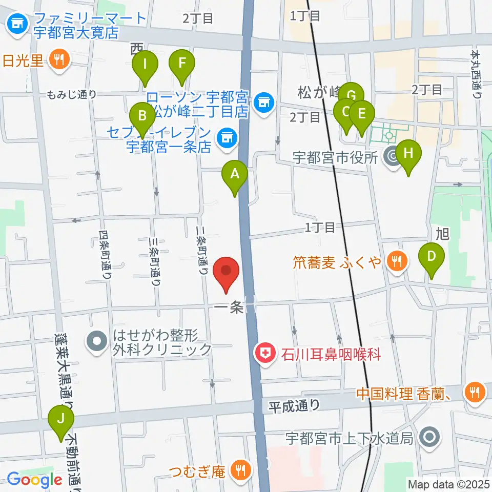 アプトホール周辺のカフェ一覧地図