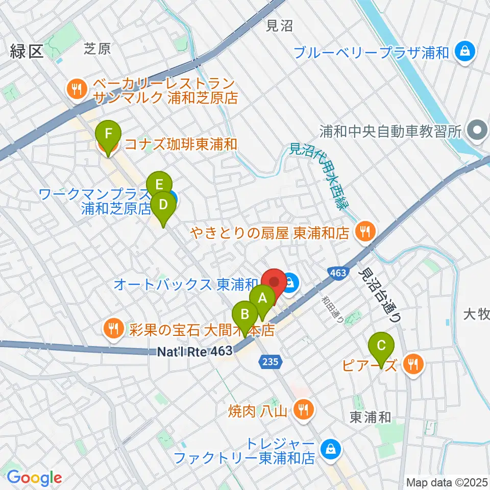 音楽クラブプラネッツ周辺のカフェ一覧地図