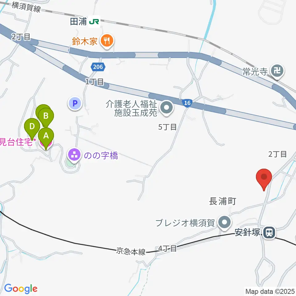 アラベスク音楽教室周辺のカフェ一覧地図