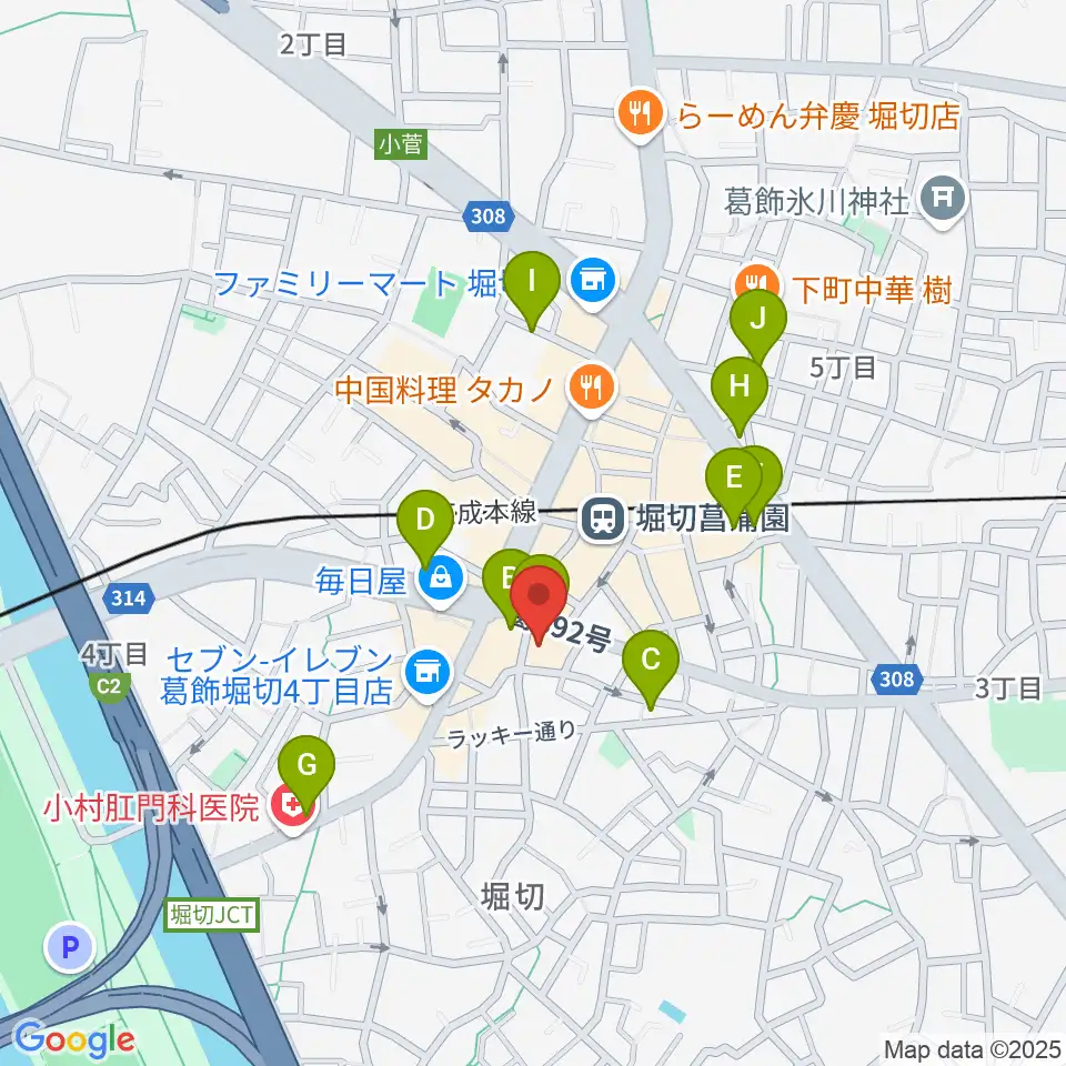 ミュージックスクール・ピュアボイス周辺のカフェ一覧地図