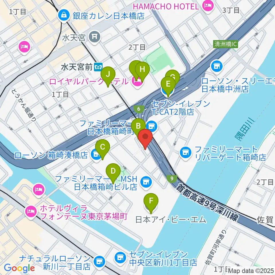 サロン・ド・モデラート周辺のカフェ一覧地図