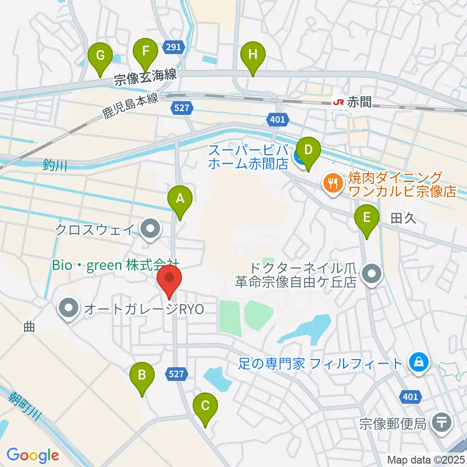 自由ヶ丘フォレストホール周辺のカフェ一覧地図