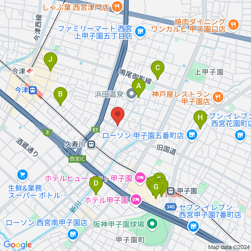 有限会社グーターコンパス周辺のカフェ一覧地図