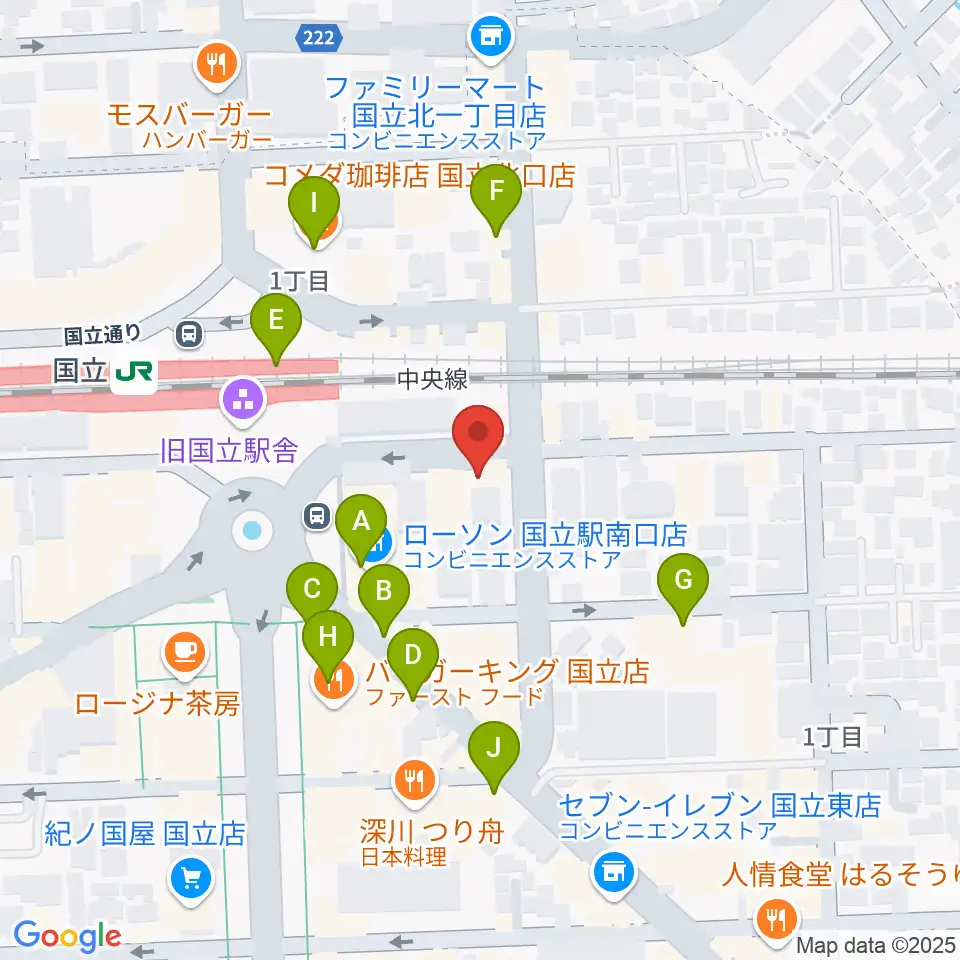 K.STUDIO スタインウェイスタジオ周辺のカフェ一覧地図