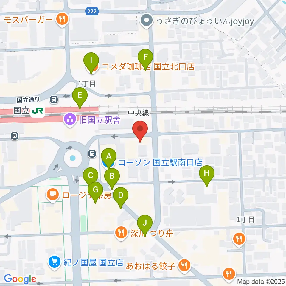 K.STUDIO スタインウェイスタジオ周辺のカフェ一覧地図
