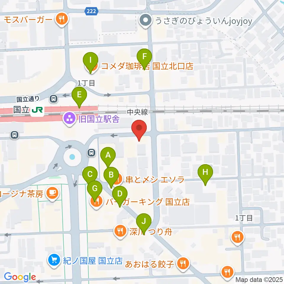 K.STUDIO スタインウェイスタジオ周辺のカフェ一覧地図