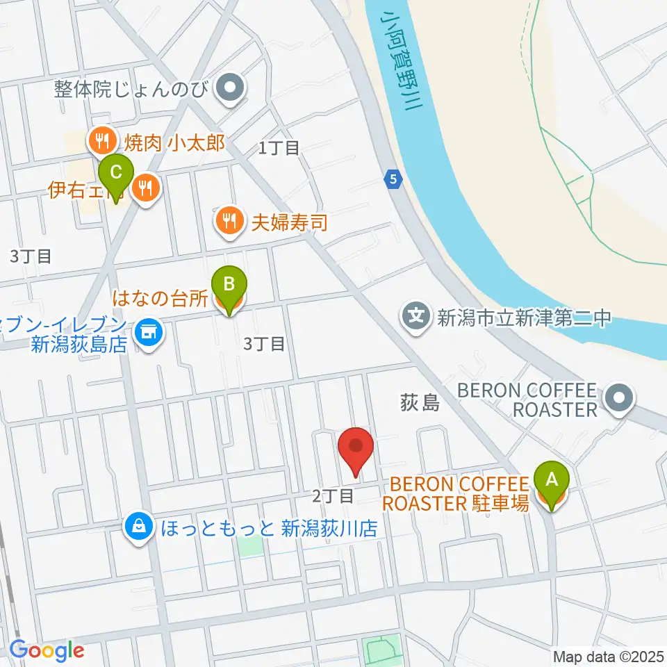 カネヅカ楽器周辺のカフェ一覧地図