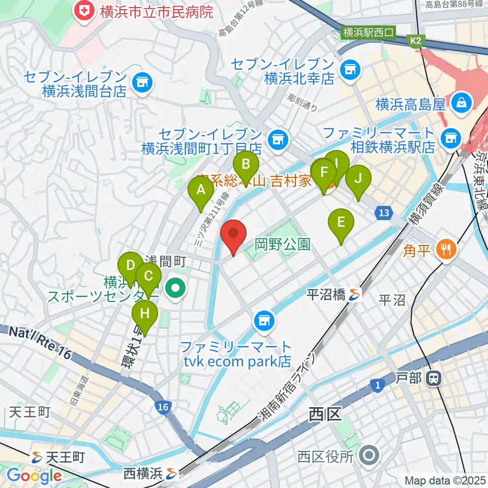 モアハーモニー周辺のカフェ一覧地図