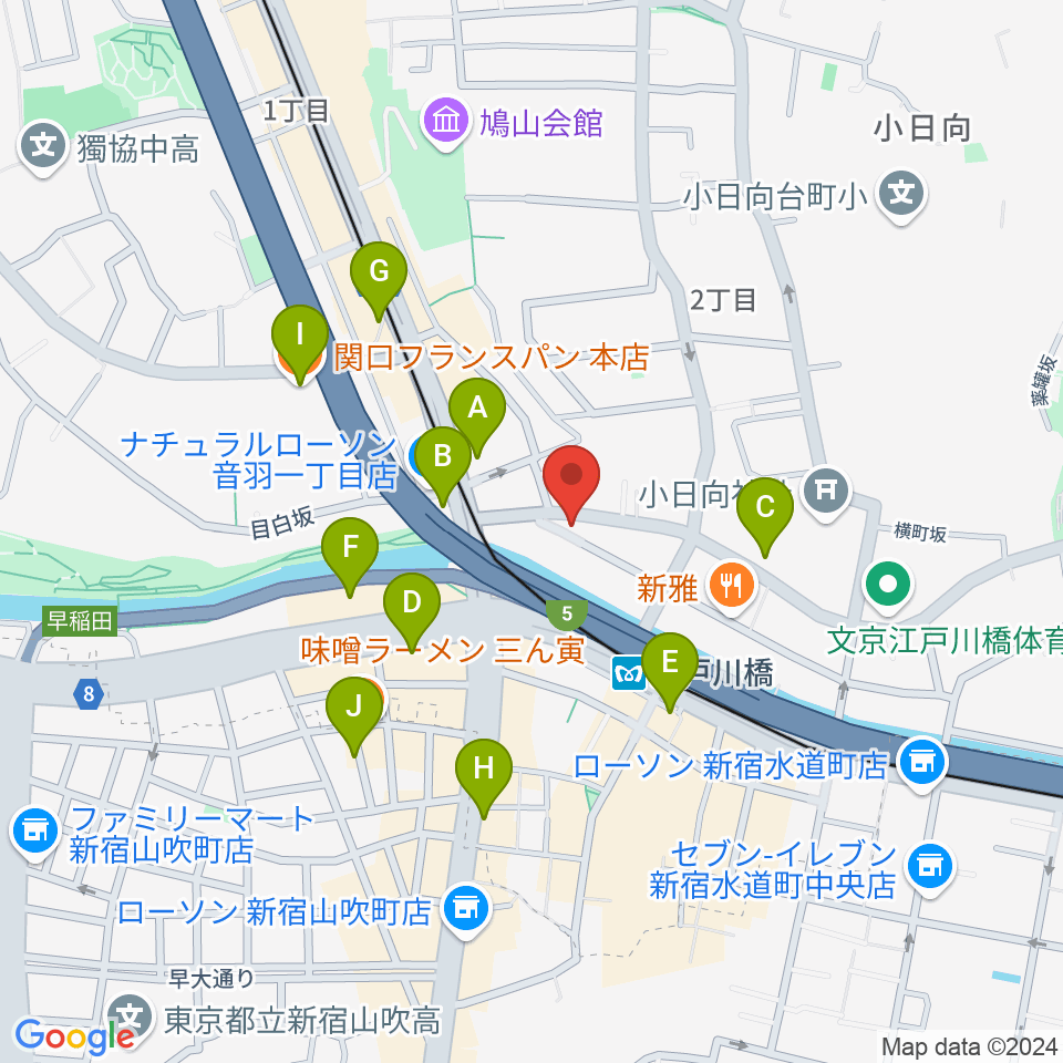 スタジオピアーチェ周辺のカフェ一覧地図