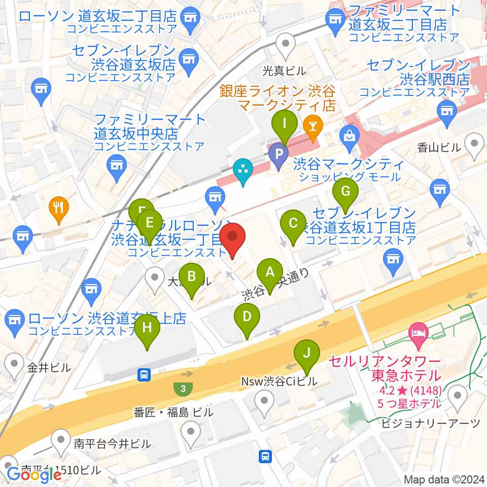 ノナカ・パーカッションギャラリー周辺のカフェ一覧地図