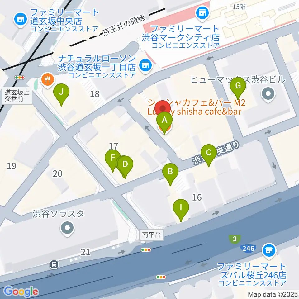ノナカ・パーカッションギャラリー周辺のカフェ一覧地図
