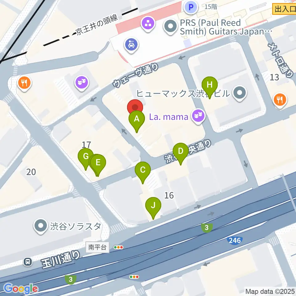 ノナカ・ダブルリードギャラリー周辺のカフェ一覧地図
